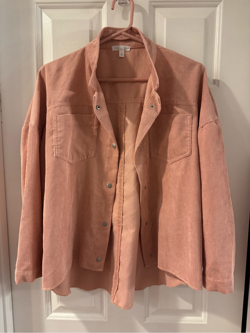 Abound Dusty Pink Corduroy Shacket
